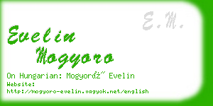 evelin mogyoro business card